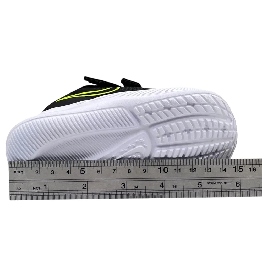 Nike Star Runner Toddler Boys Slip-on Running Shoes Size 6 Smoke Gray Black Lime